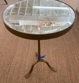 Tony Gold Mirrored Table 24H x 14D