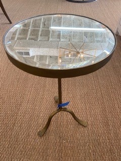 Tony Gold Mirrored Table 24H x 14D
