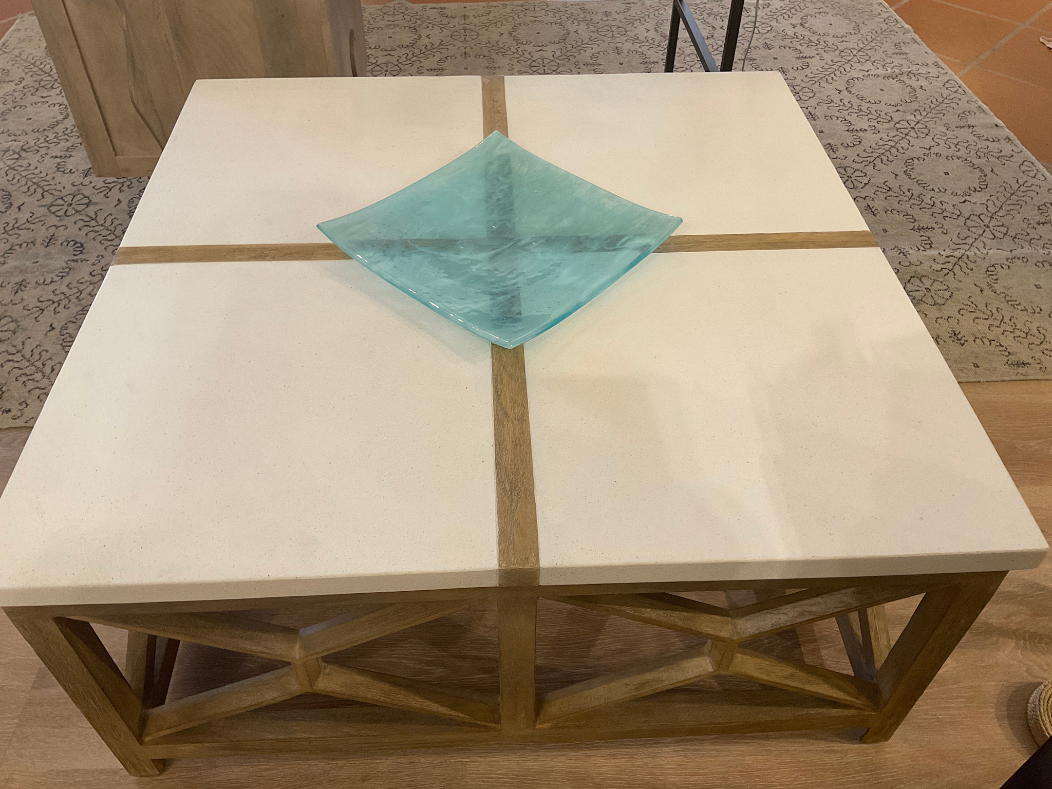 Aqua Platter - 13.5" x 13.5"