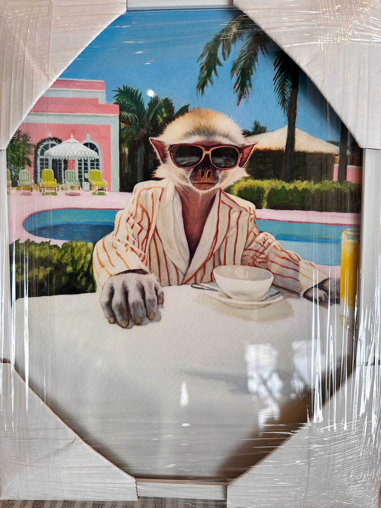 Monkey Business at the Colony - 12" x 9"