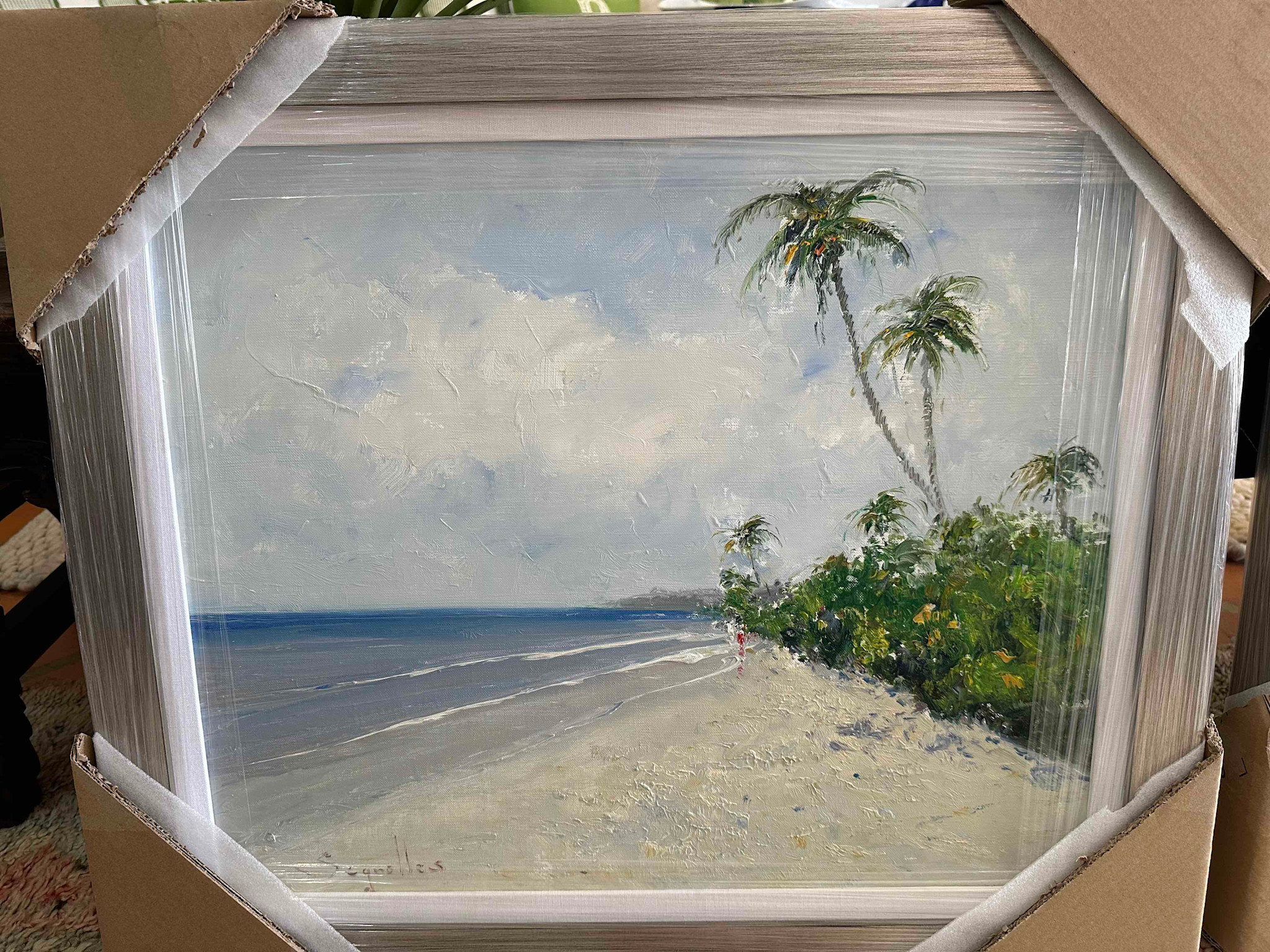 Horizontal Tropical Beach Art 1 by Segrelles 20"x24"