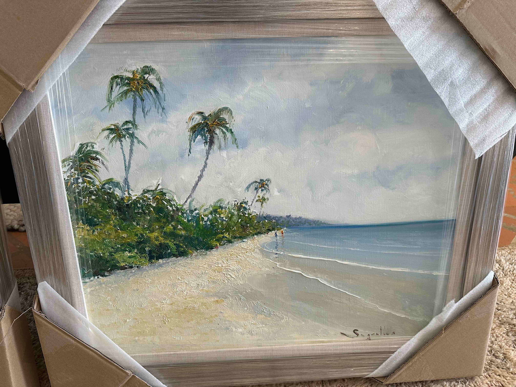 Horizontal Tropical Beach Art 2 by Segrelles 20"x24"
