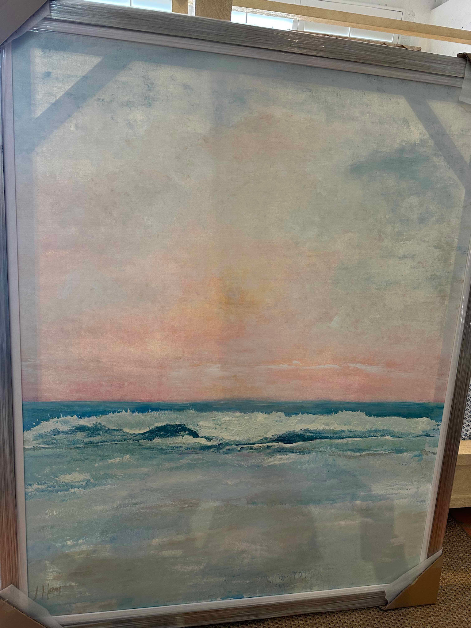 Vertical Pink Sunset by Linda Hart 60"x48"
