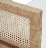 Benedict Bamboo Bench with Cane Sides 53.25" x 17.5" x 27"