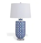 Evelyn Blue Lamp 31"H x 17"