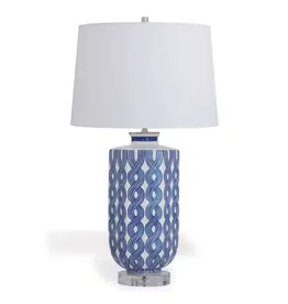 Evelyn Blue Lamp 31"H x 17"