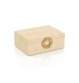 Dazzle Vegan Snakeskin Box Large  4"H X 11"W X 8"D