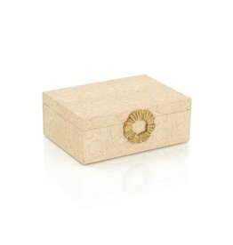 Dazzle Vegan Snakeskin Box Large  4"H X 11"W X 8"D