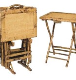 TV Trays & Stand Set of 4 - W20 x D14 x H33"