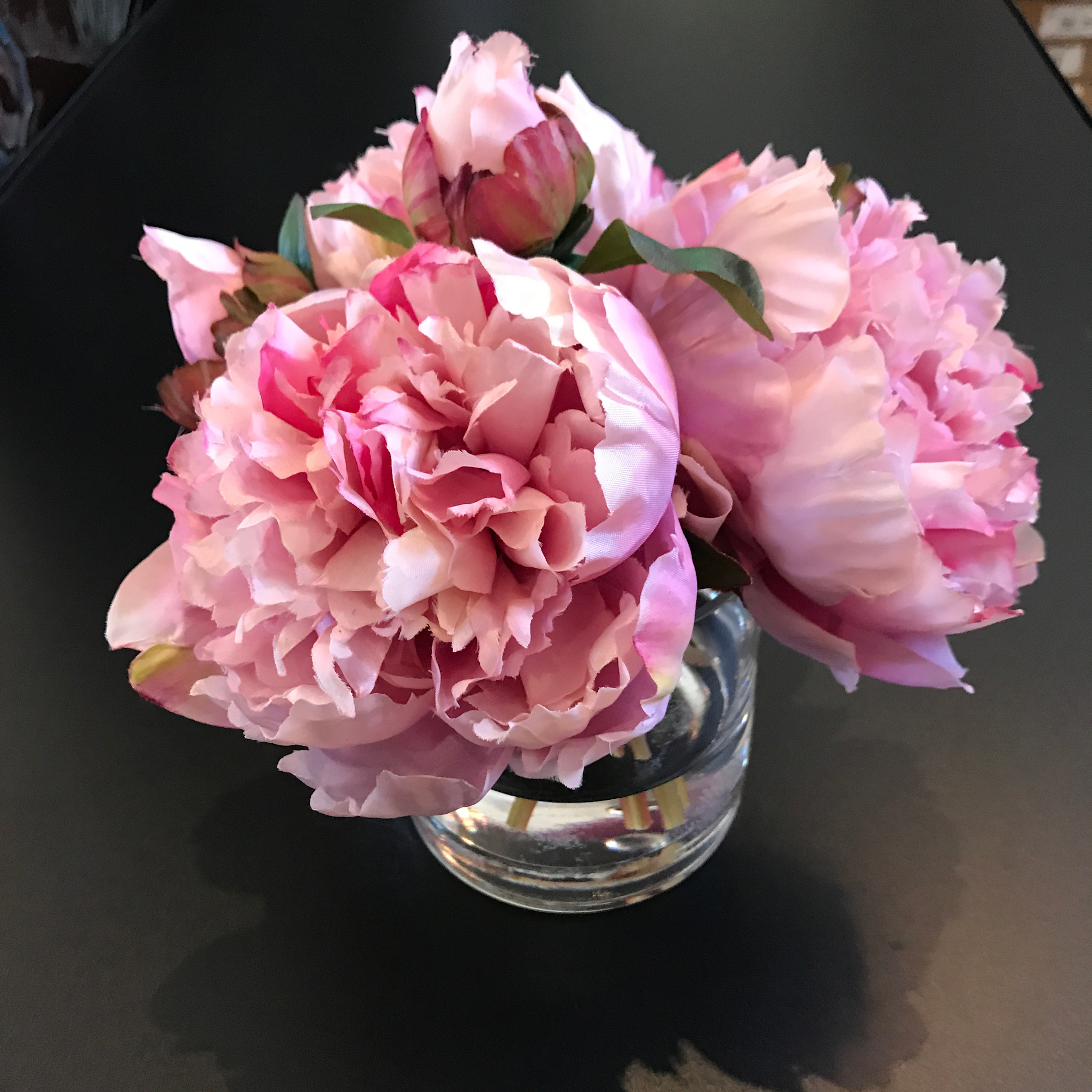 Peony x3 in 4" Cylinder Pink