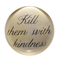 Kill Them With Kindess Paperweight