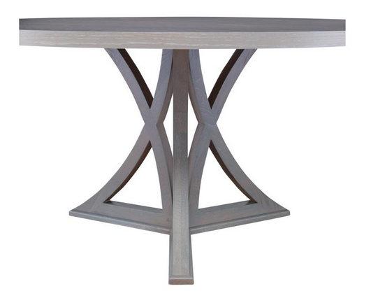 Dining Table in Gray Oak Wood 64" dia 30"H