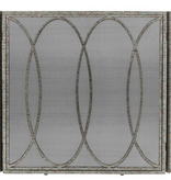Parisian Fireplace Screen Deep Ocean 30"H x 30"W x 8"