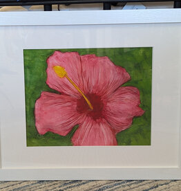 Pink Hybiscus 22" x 18"