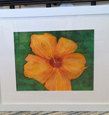 Orange Hybiscus 22" x 18"