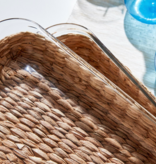 Borosilicate Glass Baking Dish with Removable Hand-Woven Lattice SM 8" W x 2" D x 13 1/2" H