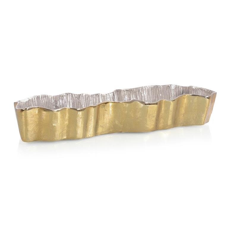 Fluid Ribbon Long Bowl  4"H X 27.5"W X 9.25"D