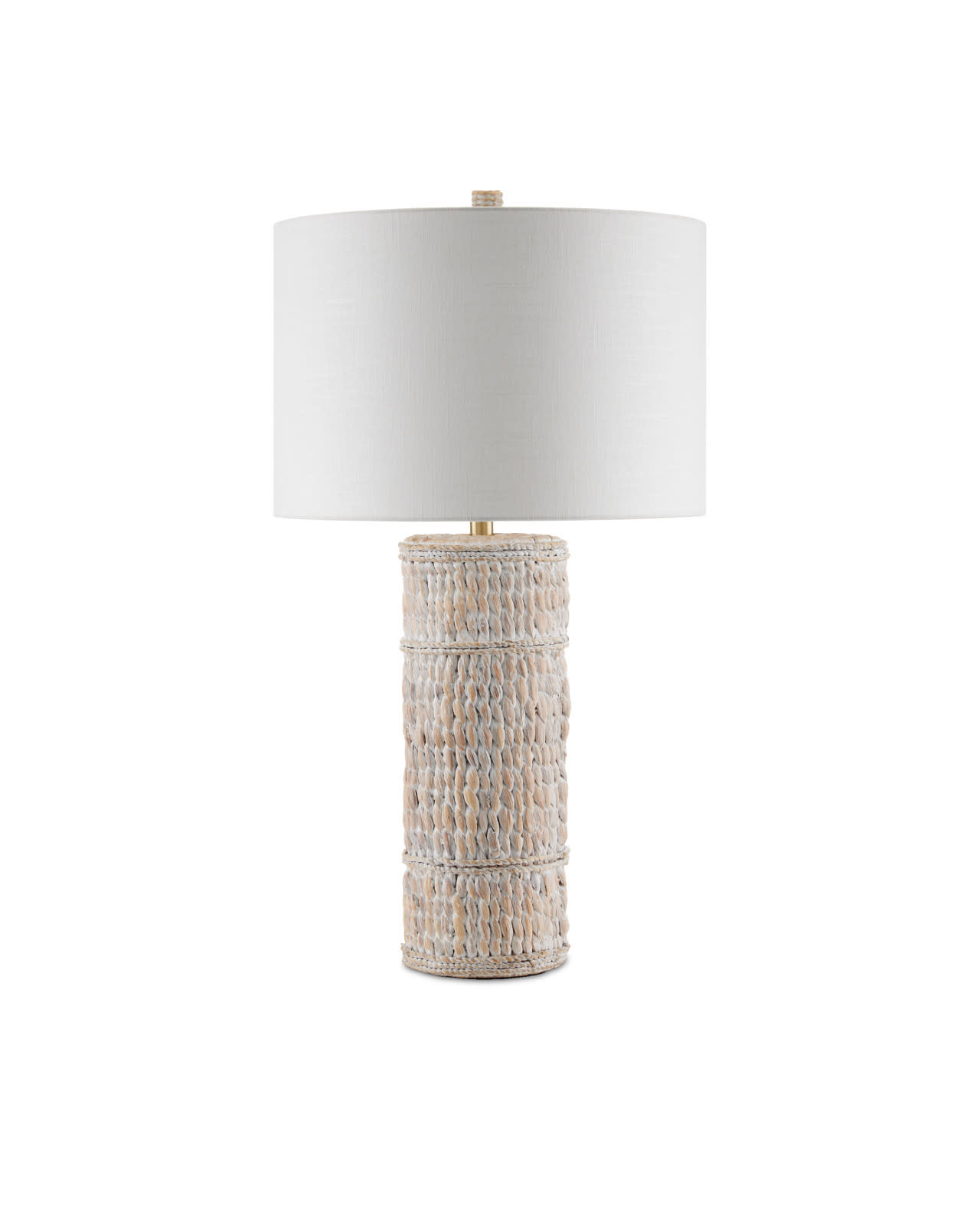 Azores White Table Lamp - H: 32.5" Dia: 18"