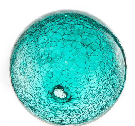 4.5" Teal crackled