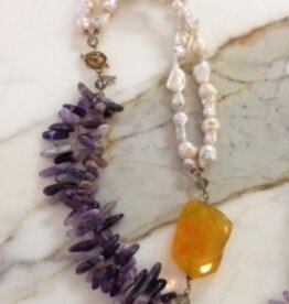 Pearl Druzzy Necklace