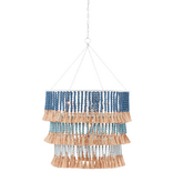 St. Barts Blue Chandelier - H: 48.5" Dia: 33"