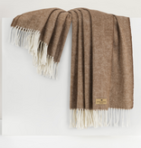 Saddle Italian Herringbone Throw 51" W x 67" L