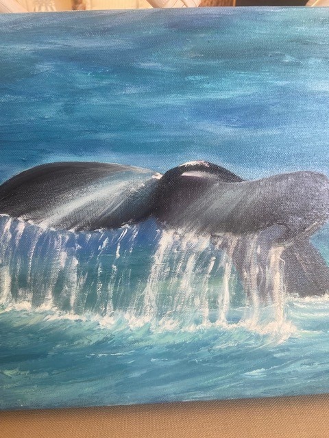 Whale Tale II  Orig. Oil 12x16