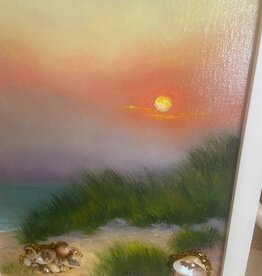 Daybreak Dune w/3D Shells Orig. Oil 8x10