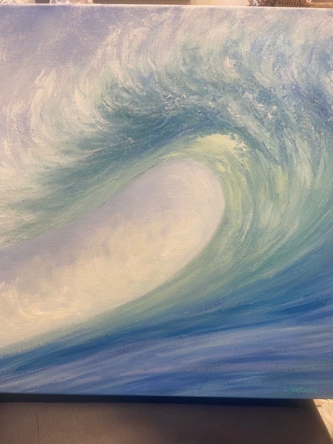 Seafoam Curl Orig. Oil 16x20