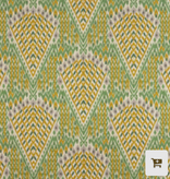 Ottoman in Cyrus Limeade with Soho Nat Bullion Fringe - 37" x 18"