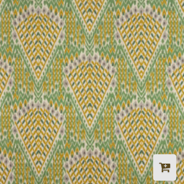Ottoman in Cyrus Limeade with Soho Nat Bullion Fringe - 37" x 18"