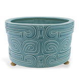 Dynasty Celadon Center Basin - 9"H x 15"D