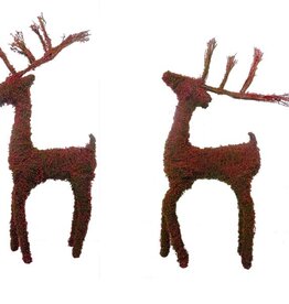 Twig Berries Reindeer 34" Red
