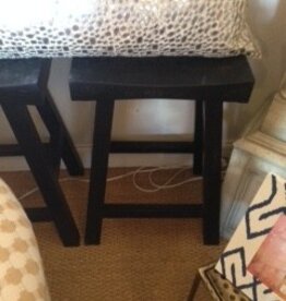Kitchen Stool Curve Farm 9x17x26H Antique Blk