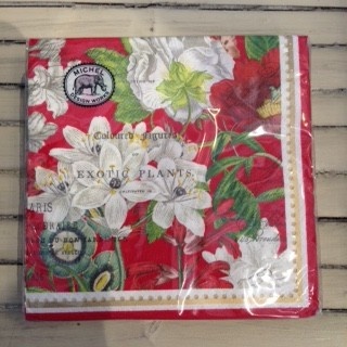White Christmas Cocktail Napkin