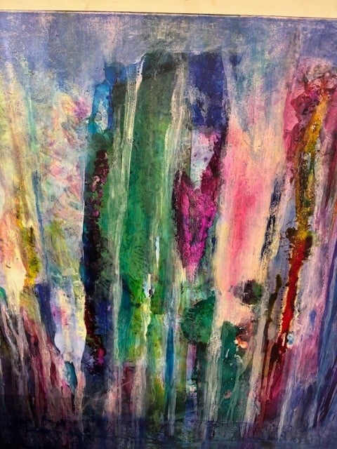 Roots Abstract Alcohol & Acrylic 30" x 30"