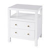 Nora Nightstand White  21Wx26.5Hx17.25D 2 Drawer