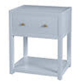 Nora Nightstand Light Blue 21Wx26Hx17D 1 Drawer