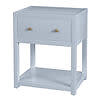 Nora Nightstand Light Blue 21Wx26Hx17D 1 Drawer
