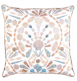SANIBEL SHELL W/ LINEN BACK & PIPE Pillow