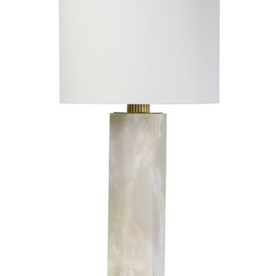 Gear Alabaster Table Lamp  30.5"H x 16"W