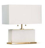 Ali Alabaster Table Lamp 16.5"x 16" x 7"