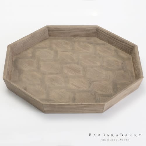 Parquet Tray-Larch 24"L x 24"W x 2.5"H