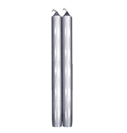 Silver Candle Crown Pairs 10"