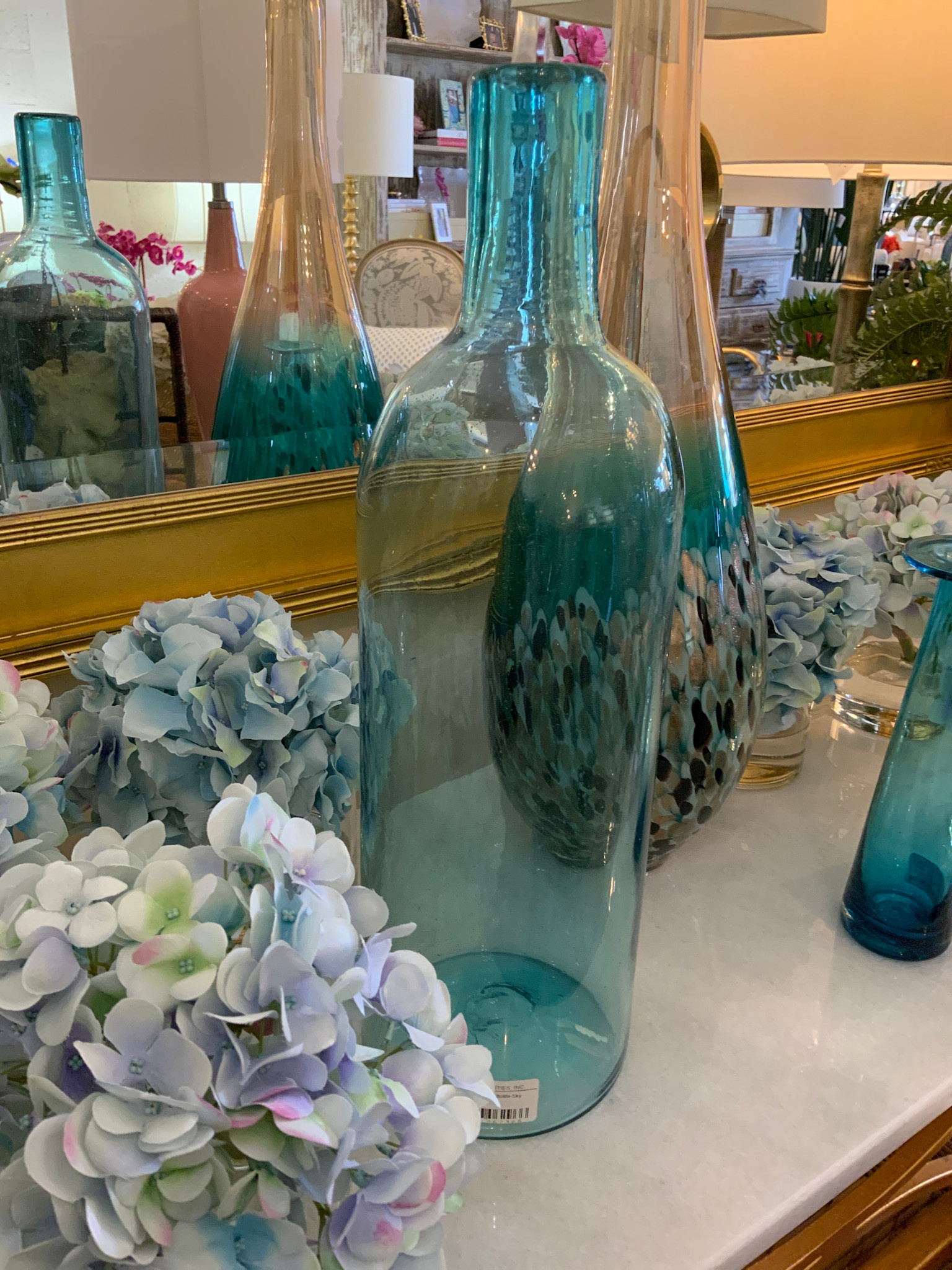 Tall Dramatic Bottle-Sky