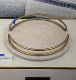Marble stone tray round 15''
