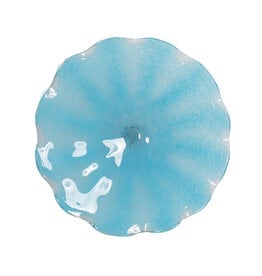 Aqua Pinwheel Wall Plate Small - 12" Dia