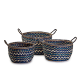 Hand-Crafted Seagrass Talamanca Basket MD - 16"W x 14"D x 10"H