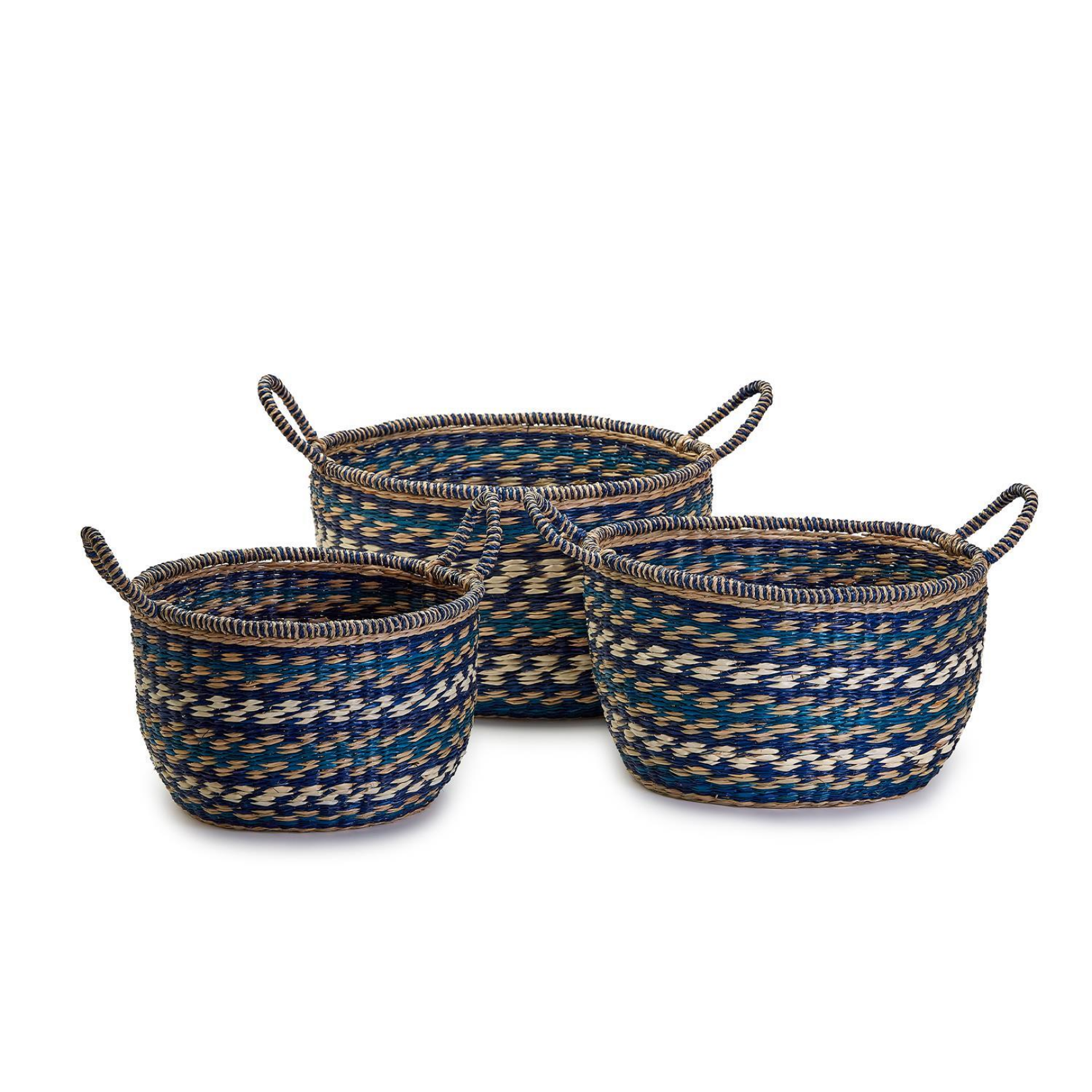 Hand-Crafted Seagrass Talamanca Basket SM - 13"W x 12"D x 9"H