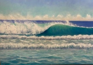 Jupiter Break Oil Painting 24' x 36'